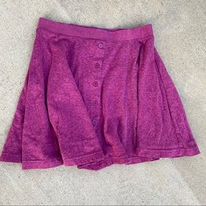 American Eagle Button Purple Skirt
